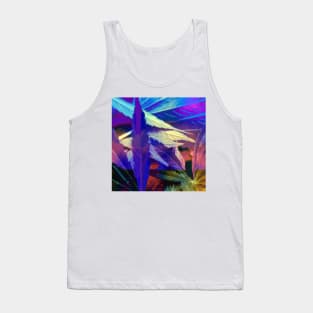 Colorful Abstract Leaves Tank Top